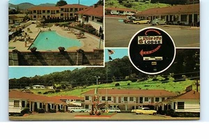 Unused Postcard Rose Etta Lodge Roseetta Motel US 99 Roseburg Oregon OR Stephens - Picture 1 of 2