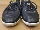 UGGs BROOK-LIN Black Leather Sneakers Lace Up Shoes Size 11 Mens F23011I Casual