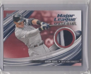 2023 Topps Update AARON JUDGE Red Game Used Jersey Patch Pinstripe #/25 Yankees - Picture 1 of 2