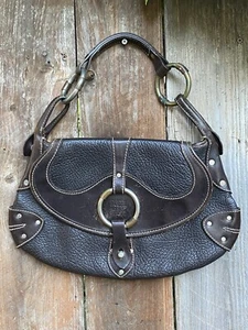 Vintage Ruehl No. 925 Brown Leather Shoulder Bag Purse - Picture 1 of 9