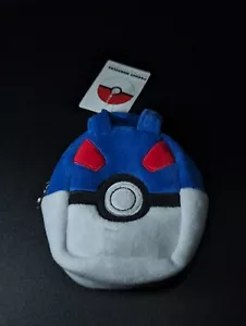 Great Ball Pokemon Plüsch Mini-Etui mit Reißverschluss Nintendo Bandai Neu mit Etikett - Bild 1 von 7