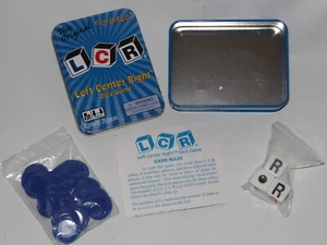 L-C-R IN COLLECTOR TIN COMPLETE WITH ALL GAME PIECES IN GOOD USED CONDITION - Picture 1 of 6