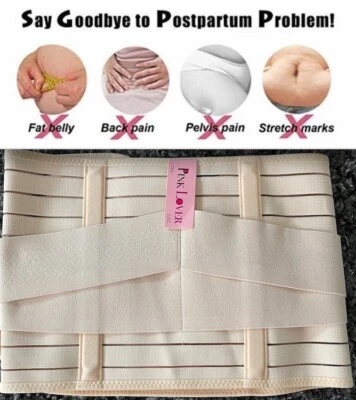 Cinturón posparto envoltura para vientre modelador corporal soporte faja de recuperación después del nacimiento #7004 Foto 1 de 4
