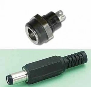 2.1mm DC Power Socket Panel Mounting and Plug - Picture 1 of 1