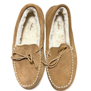 Herren My Slippers Gr. 11 Wildleder Mokassin Slipper mit Fleecefutter - Bild 1 von 5