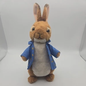 Peter Rabbit World of Beatrix Potter Blue Jacket Plush Bunny Stuffed Animal - Picture 1 of 14