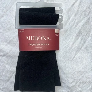 Merona Hose Kniestrümpfe 2 Paar schwarz Neu mit Etikett - Bild 1 von 4