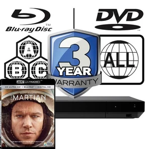 Sony Blu-ray Player UBP-X700K All Zone Code Free MultiRegion 4K  & The Martian - Picture 1 of 7