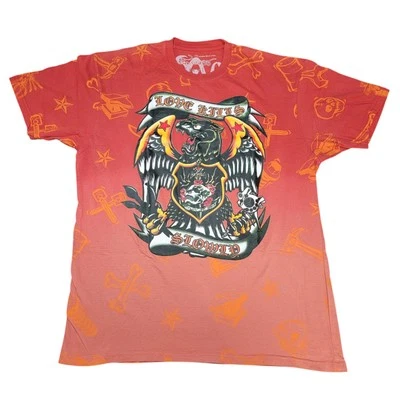 Five AR Shirt - Ed Hardy Style - Love Kills Slowly - All Over Print AOP Size XL - Image 1 of 4