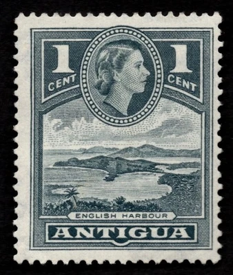Antigua 1961 QEII SG121a 1c slate Cat £4.50 LH Mint - Image 1 of 2