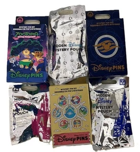 New Disney World Mystery Pin Hidden Mickey Wave A B DCL Zootopia Haunted Mansion - Picture 1 of 57