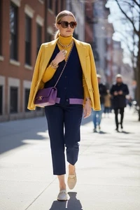 Vintage Lauren Ralph Lauren Yellow 💯 Wool Jacket.  Size 14 - Picture 1 of 6