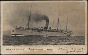 CPC. Used Union-Castle Line Postcard Royal Mail Steamer Carisbrook Castle 1906 - Picture 1 of 2