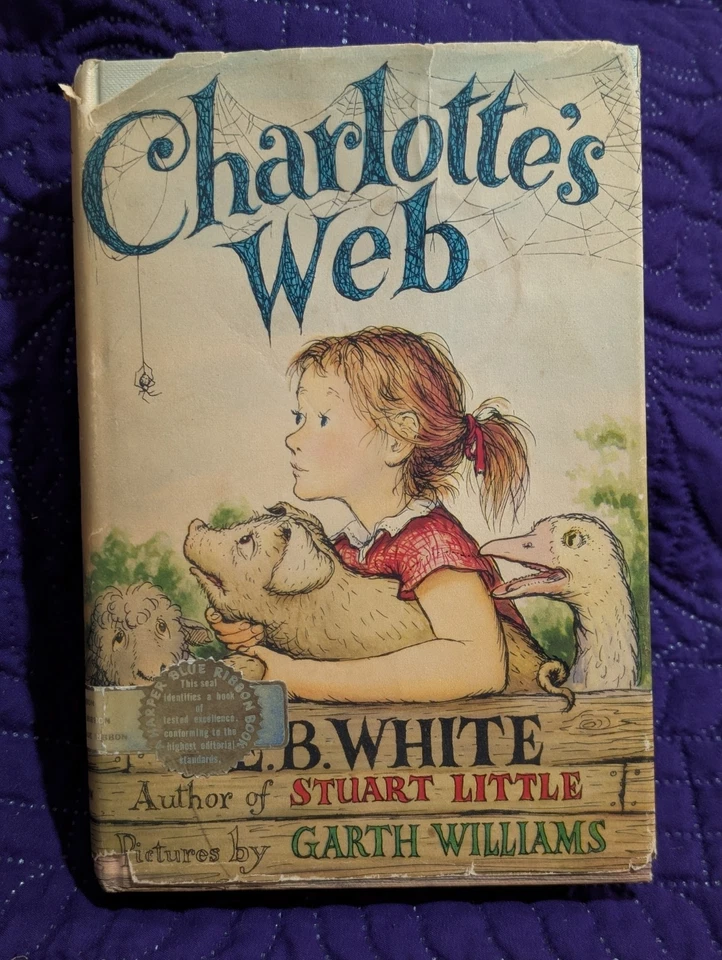 First Edition Of Charlotte’s Web By E.B.White. Hardcover English Classic Foto 1 de 3
