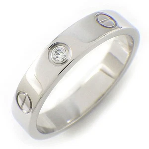Anillo Cartier Love Modelo Pequeño B4050556 Alianza de Boda Vis Diamante 750WG #56 US7.25 - Imagen 1 de 6