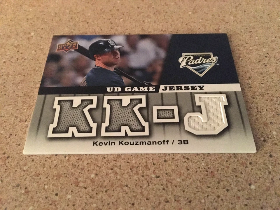 2009 UPPER DECK UD GAME JERSEY KEVIN KOUZMANOFF #GJ-KK OLD SAN DIEGO PADRES - Image 1 of 2