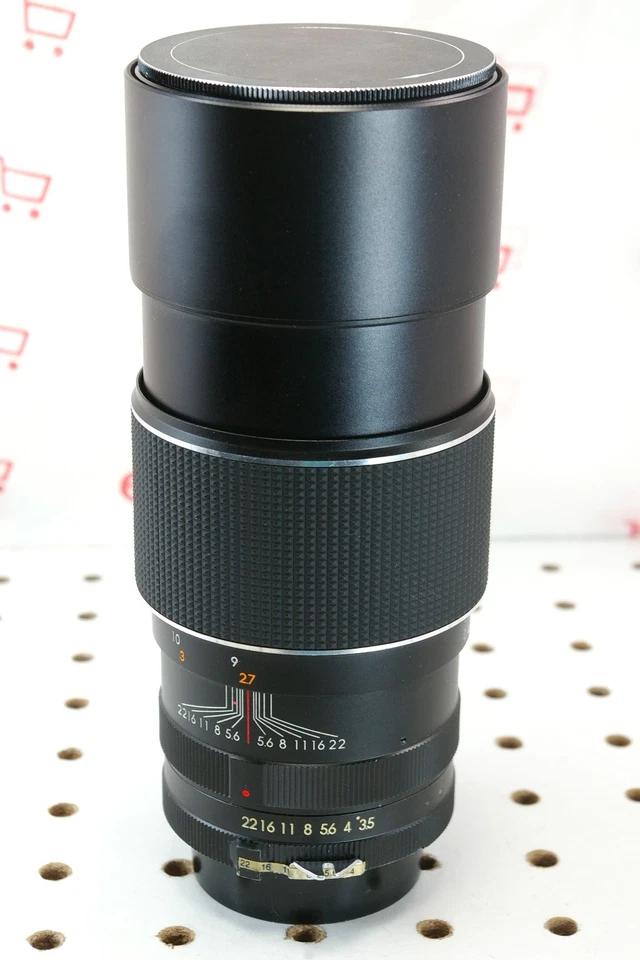 Lente teleobjetivo automático Nikon F Mount Soligor 200 mm f/3,5 no ai MF con tapas Foto 1 de 4