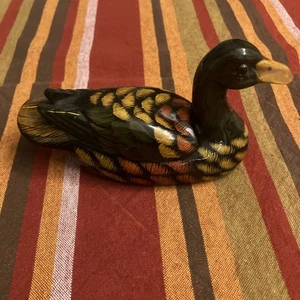 Keramik-/ Tonente glasiert mit Deckel - Bild 1 von 12