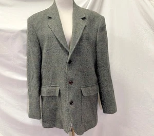 Men’s Orvis Suit Jacket Blazer Wool Blue Green Brown Size 42R - Picture 1 of 8