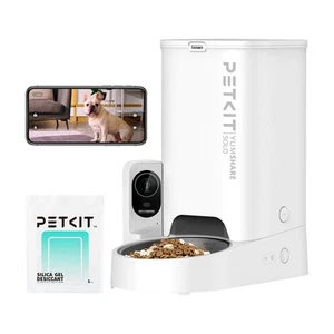 Automatic Cat Feeder with Camera, 1080P HD Video with Night Vision, 2.4G WiFi... - Picture 1 of 8