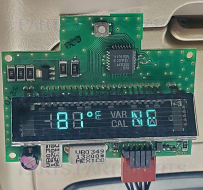 Placa de circuito de pantalla superior Ford F150 con brújula + botón de temperatura OEM Foto 1 de 4