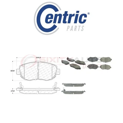 Centric Ceramic Disc Brake Pads w Shims for 1993-2005 Lexus GS300 3.0L L6 - th - Image 1 of 4