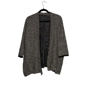 Peruvian Connection M/L Oversized Cotton/Baby Alpaca Open Cardigan Sweater Wrap - Picture 1 of 8