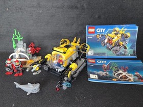 Lego 60092 City Deep Sea Submarine 99% Complete with Instructions