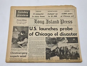 NY Long Island Press-Feb 5, 1977 -LIRR-COMPLETE NEWSPAPER - Picture 1 of 3