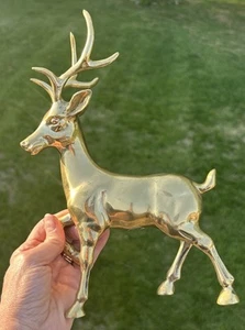 Mid Century Brass Buck Deer Statue Figurine- Vintage- 1980- Aldon- - Bild 1 von 11