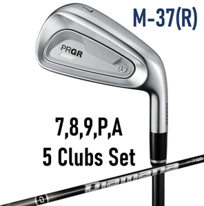 2025 MENS PRGR 03 IRON SET #7, 8, 9, P, A Diamana GRAPHITE M-37 R-FLEX 5 CLUBS - Picture 1 of 8