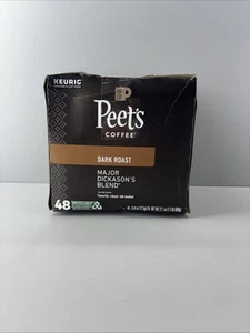 Peet’s Dark Roast Keurig K-Cup Pods - Major Dickason's Blend 48 count BB 3/25 - Picture 1 of 6