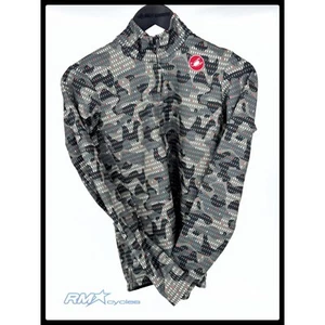 Castelli Unlimited Long Sleeve Thermal Jersey Small in Green - Picture 1 of 2
