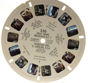 VTG Sawyer 1950 Great Smoky Mountains Tenn and N Carolina View-Master Reels 336 - Picture 1 of 1