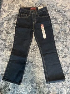 NWT Arizona Boys Original Bootcut Super Dark Jeans size 8 regular - Picture 1 of 3