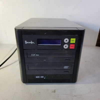 TESTED- WORKS Recordex 52x Max CD Duplicator Single One-to-One Copier - Image 1 of 4