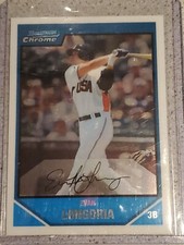 2007 Bowman Draft Picks & Prospects Chrome Refractor Evan Longoria Tampa Bay