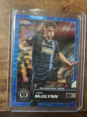 2023 Topps Chrome MLS Jack McGlynn Blue Wave Refractor /199 #1 - Image 1 of 2