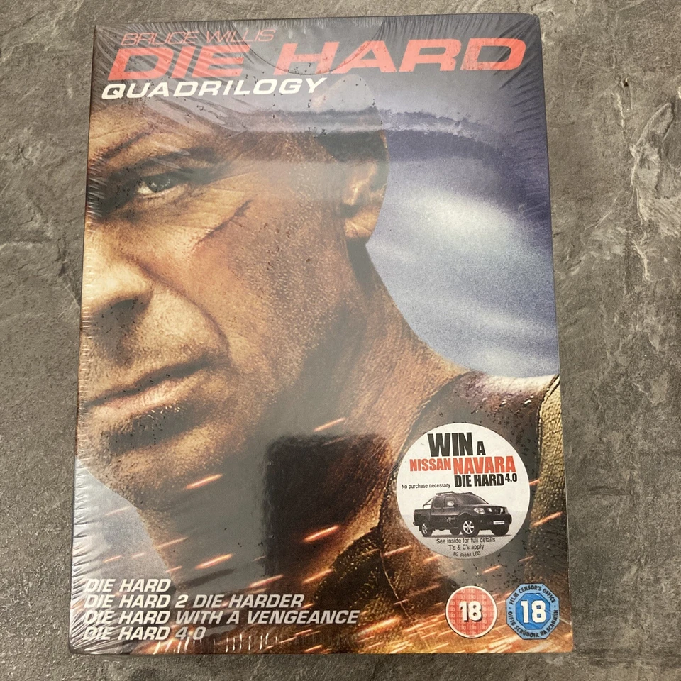 DIE HARD QUADRILOGY - GREEN AMARAY [DVD] Bruce Willis New And Sealed Free Post - Image 1 of 4