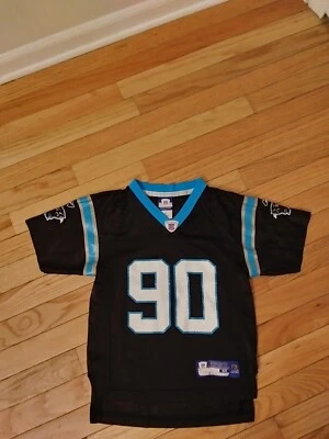 Camiseta deportiva Julius Peppers Carolina Panthers NFL Equipment Reebok para niños pequeños talla M 5-6 Foto 1 de 4