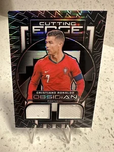 Cristiano Ronaldo Cutting Edge Dual Patch #/49 2023-24 Panini Obsidian Soccer - Picture 1 of 2