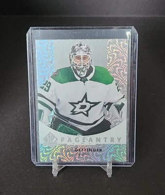 Jake Oettinger 2022-23 Upper Deck SP Authentic  Pageantry Insert #P-14 STARS - Image 1 of 2