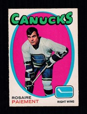 1971-72 ROSAIRE PAIEMENT #233 EX+ OPC Canucks/Leafs Star Vintage NHL Hockey Card