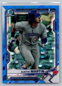 2021 Bowman Sapphire Edition Austin Martin #BCP-87 Prospects Rookie Blue Jays