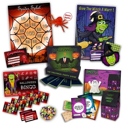 Игры для вечеринок на Хэллоуин | КОМПЛЕКТ ИЗ 5 ИГР | пять игр для Хэллоуина включены  - Изображение 1 из 4