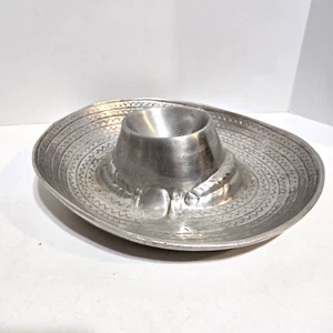 Servizio piatti Sombrero vintage in fusione di alluminio 11" x 12" x 3" marcato 816 - Foto 1 di 6