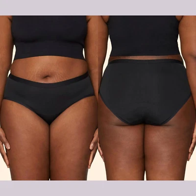 NWT $35 Thinx [ PLUS 3XL ] Air Hiphugger Perforate Mesh Moderate Underwear #5341 - Image 1 of 4