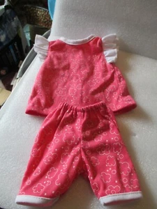 2 piezas. CONJUNTO ROSA CON FLORES PARA MUÑECAS OG, AG, MY LIFE 18 - Imagen 1 de 4