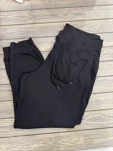 Tek Gear On-The-Go Gear Black Joggers XL Polyester/Rayon Blend - Picture 1 of 6