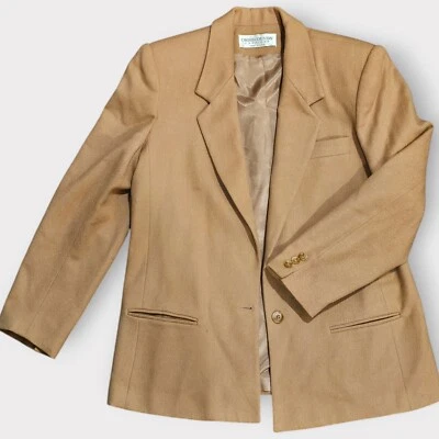 Vintage Cross Country Fashions Wool Blazer Jacket Women’s Size‎ 10 Made In USA - Image 1 of 4